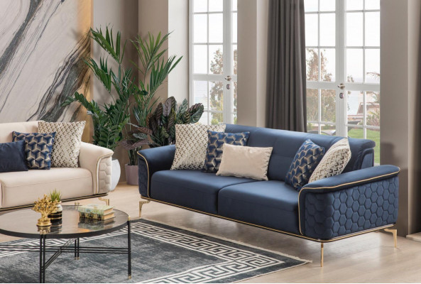 Sofa set Sofa Sofas Armchair Three-seater 3+3+1 seater Fabric group New