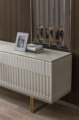 Souprava Sideboard Zrcadlo Komoda Skříň Designér Luxus Skříně Komody Set