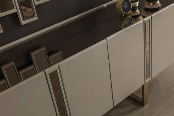 Sideboard Zrcadlo Komoda Skříň Skříně Designové Luxusní Skříně Dřevo Moderní