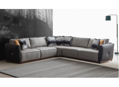 Rohová sedací souprava, pohovky L-tvaru, velká pohovka, rohová sedací souprava, polyester, moderní luxusní látka, nové