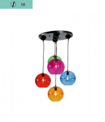 Design svítidlo Lustr Stropní lampy Moderní Stříbrná Nástěnná lampa Lustr Barevný