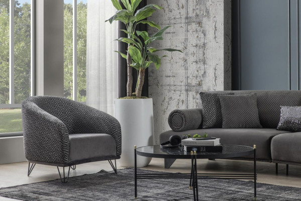 Křeslo Jednosed Sofa Pohovka Čalounění 1 sedadlo Klubové křeslo Textil Moderní Obývací pokoj
