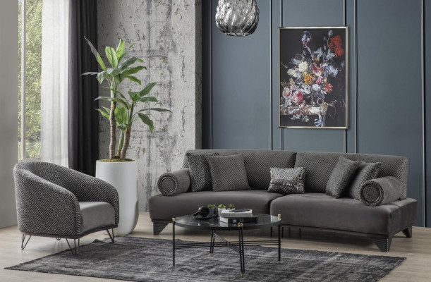 Křeslo Jednosed Sofa Pohovka Čalounění 1 sedadlo Klubové křeslo Textil Moderní Obývací pokoj