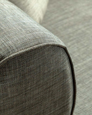 Ecksofa L-Form Couch Polsterung Luxus Wohnzimmer Soft Style Sofa Grau