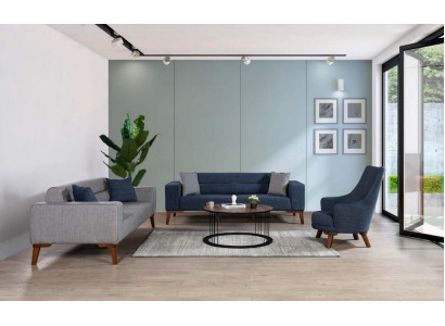 Sofa Moderní sestava 331 sedadlo textilie kompletní nábytek