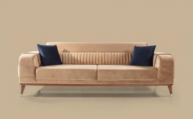 Luxus sedací souprava 3+3+1 osoba Set Design Sofa Potahovaná Pohovka Moderní