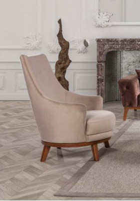 Sofa set Sofa 3+3+1 sedadlo hnědé křeslo Chesterfield samet