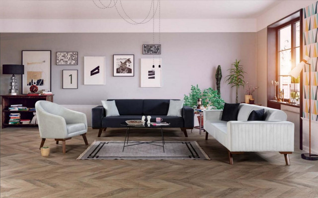 Výplň Designér Tkanina 1místná dřevo Obytná plocha Sedací souprava Nový Křeslo Moderní