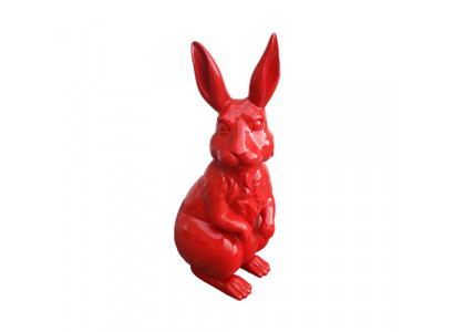 Zahradní dekorace, červený králík socha figuríny dekorativní sochy socha postavy 220 cm.