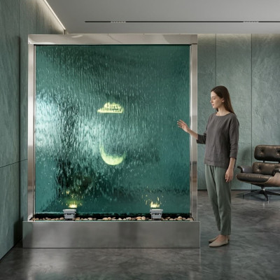 Vodní stěna Vodní sloup Vodopád LED oddělovací zeď Luxusní design