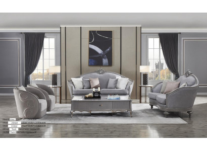 Sofa set 3+3+2 sedadla Pohovka Křeslo čalouněný set Potah Stof Textil Nový