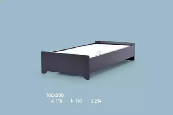 Designer postele Dětská postel Dětská postel Dřevěný nábytek s měkkým 100x200cm