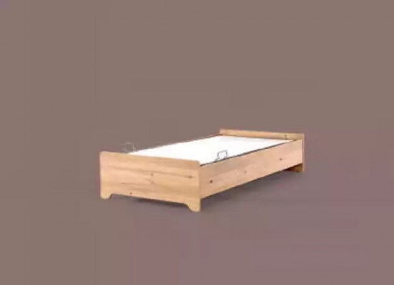 Moderní dětská postýlka hnědý textilní lůžko dětský pokoj Novinka 100x200cm