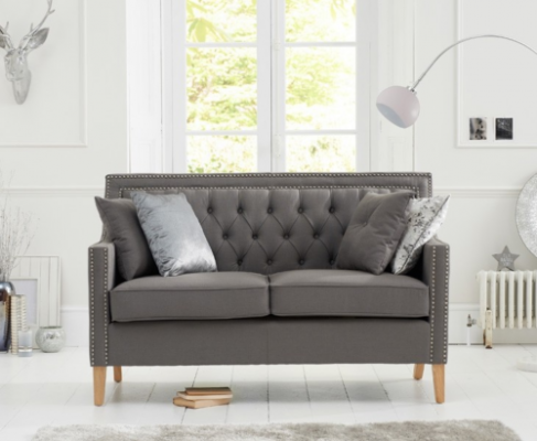 Chesterfield pohovka gauč polstrovaná souprava pohovka polstrovaný textil 2 sedadla