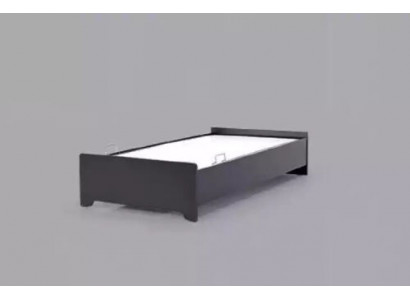 Designer postele Dětská postel černá moderní dospívající postel 100x200cm
