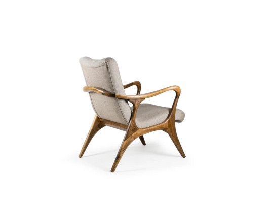 Wohnzimmer Sessel Couch Sitz Modern Holz Design Textil Polstersessel Neu