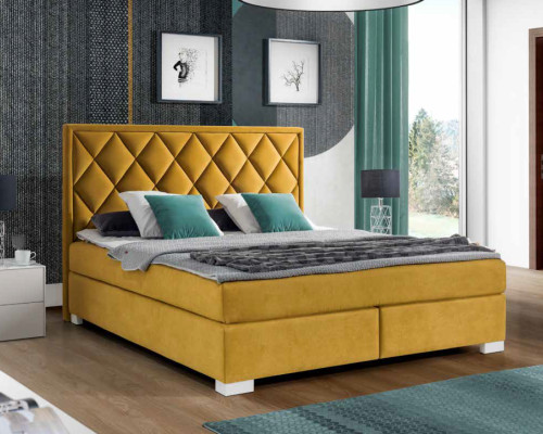 Postele Postel Polštář Kůže Textil Designér Luxusní Dvojitá Manželská Hotel Boxspring