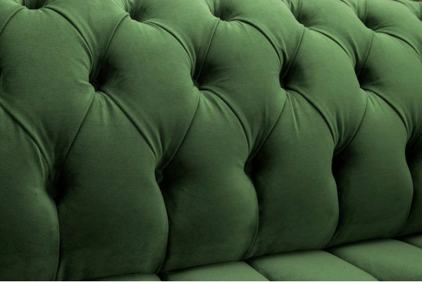 Chesterfield Couch 2 Sitzer Polster Sitz Textil Stoff Leder Couchen Sofas Sofa