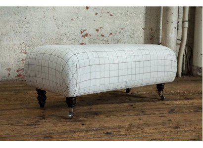 Chesterfield podnožka Ottomane, klasická stolička, odkládací, relaxační křeslo, lavice, nová.