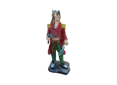 Statue Skulptur Holzfäller 75 cm Figur Statuen Skulpturen Hand bemalte Figuren