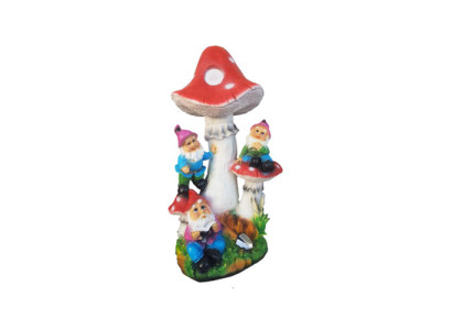 Socha houbového domu, zahradní figury, sochy, 51 cm, sochy, socha, nová M37