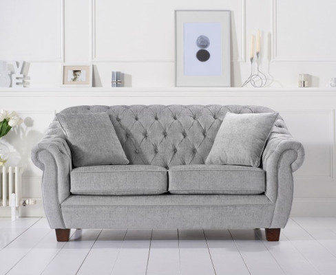Chesterfield Sofa Couch Polster Stoff Leder Couchen Polster Garnitur 2 Sitzer
