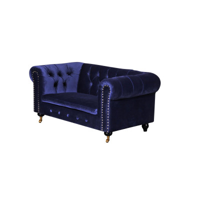 jvmoebel ® Leder Sofa Couch - Design Polster Zweisitzer Couch Garnitur Schwarz