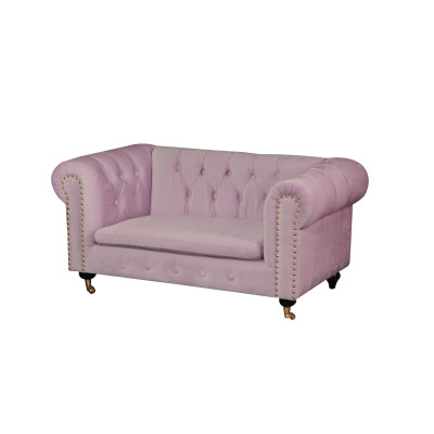 jvmoebel ® Leder Sofa Couch - Design Polster Dreisitzer Couch Garnitur Rosa Neu