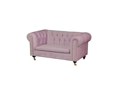 jvmoebel ® Leder Sofa Couch - Design Polster Dreisitzer Couch Garnitur Rosa Neu
