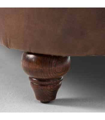 jvmoebel ® Leder Sofa Couch - Design Polster Zweisitzer Couch Garnitur Braun