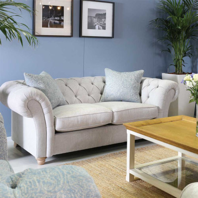 jvmoebel ® Leder Sofa Couch - Design Polster Zweisitzer Couch Garnitur Blau Neu