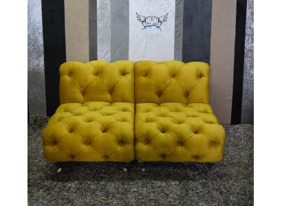 Chesterfield Hotel Dvojitá kožená postel Ložnice Polstrování Luxusní postele 200x200cm