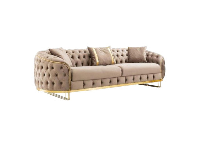 Elegantní třímístná pohovka Chesterfield do obývacího pokoje Luxusní nábytek Nový