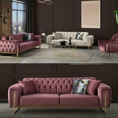 Designer Chesterfield Sofa Luxuriöse 2x Polster Couchen Wohnzimmer Möbel   Návrhářská pohovka Chesterfield Luxusní 2x čalouněná pohovka nábytek do obývacího pokoje