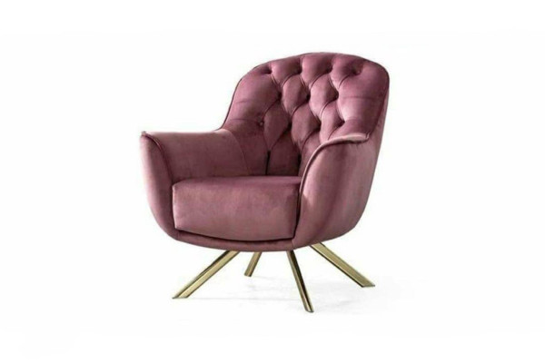 Designer křeslo Chesterfield Exkluzivní čalouněný obývací pokoj jednosedadlo