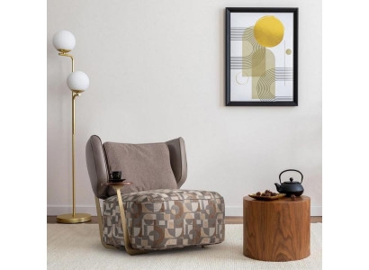 Barevné čalouněné křeslo do obývacího pokoje designové křeslo relaxační jednočlenné nové.