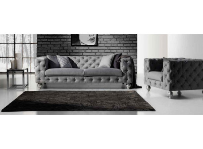 Sofa Chesterfield Set 252cm + křeslo Pohovka Křeslo designer Dekor Sofa