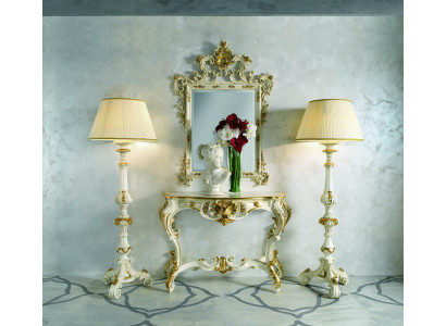 Zrcadlový dřevěný rám Velké zrcadlo na stěnu Klasické designové zrcadlo Baroko SP5020