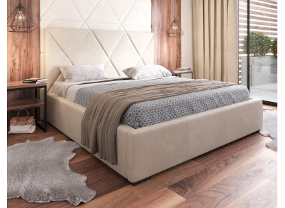 Postel Beige manželská postel Styl Elegatní postel Potah látky Ložnice Moderní Nová