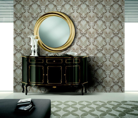 Pěkný konzolový skříňka sideboard komoda skříně regál Italský