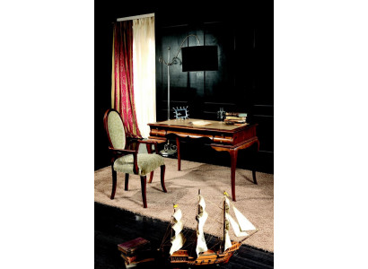 Dřevěné nábytek Luxusní kancelářská sada se stolem a židlí italské stoly barokní