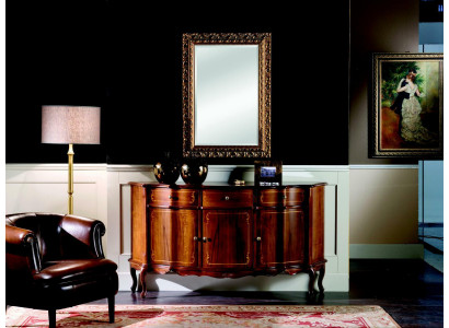 Elegantní dřevěné luxusní italské nábytek 2dílná sada nábytku v barokním stylu set komoda