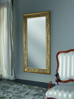 Zrcadlo Stěnové zrcadlo Baroko Rokoko Chodba Obývací pokoj Koupelna Dřevo Sklo Design SP 6420