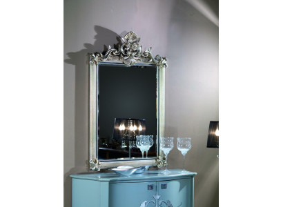 Designer moderní velké zrcadlo na zeď s opravdovým dřevěným rámem Luxusní nábytek