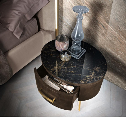 Design Modern Luxury Bedroom Nightstand Beds Bed 3-piece Bedroom Set   Dizajn Moderní Luxusní Nocní Stolek Postele Postel 3-dílná Sada Ložnice