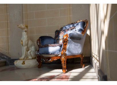 Design Luxus Klassische Lehnen Textil Sessel 1-Sitzer Sofa Polster Sofas Einsitzer