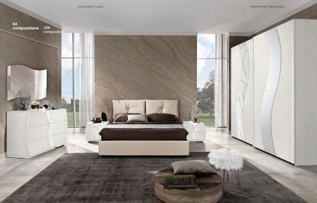 Šatní skříň s posuvnými dveřmi Ložnice Skříň Skříně Dřevo Design Moderní