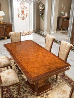 Jídelní stůl Design Nábytek Zařízení Stoly Masivní dřevo Stůl Nový Luxus Italský