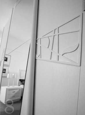 Skříně Itálie Šatník Skříň Luxus Sklopné dveře Design Dřevo Moderní