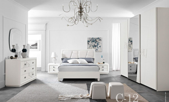 Skříně Itálie Šatník Skříň Luxus Sklopné dveře Design Dřevo Moderní